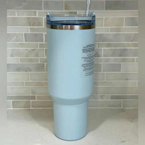 NWT Stanley x Starbucks Spring Blue 2024 Tumbler 40oz Quencher Limited - Picture 6 of 10